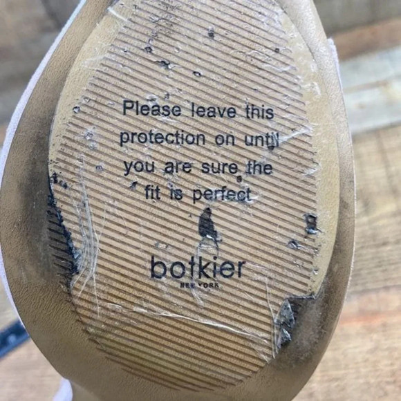 Botkier New York Purple Suede Leather Tassel Slingback Heel Womens 8 Peep Toe - Picture 13 of 16